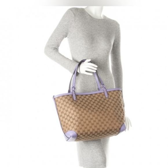๐ฎ๐นGucci Monogram XL Craft Lilac Tote and pouch set๐๐๐๐ - Picture 3 of 17